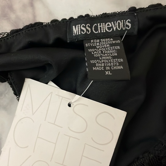 Miss Chievous juniors maxi lace tube dress with bow back NWT size XL - Picture 10 of 10